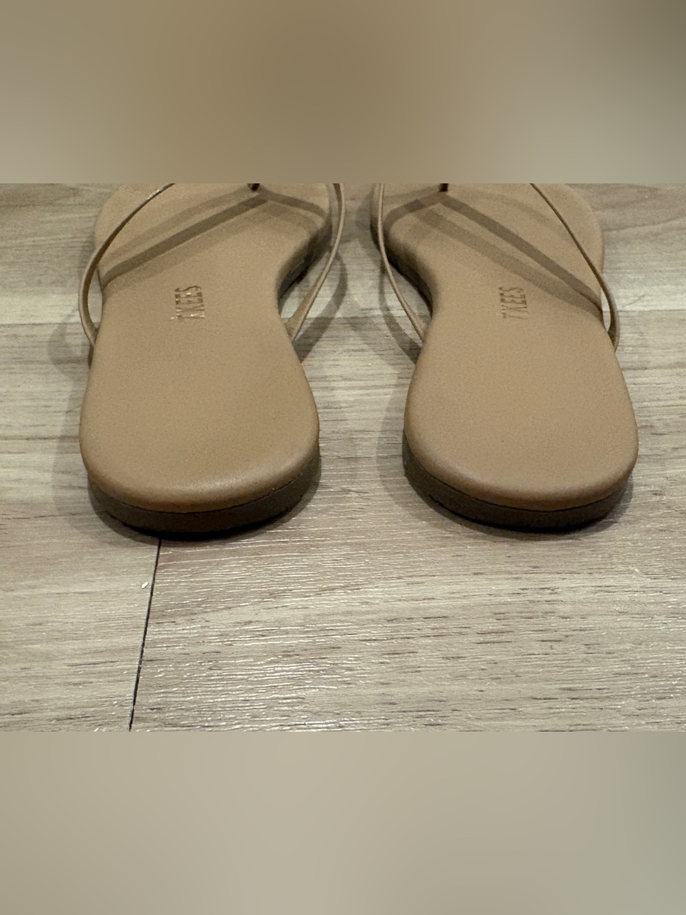 TKEES Square Toe Lily flip flop in color “Cocobutter” - Picture 4 of 5